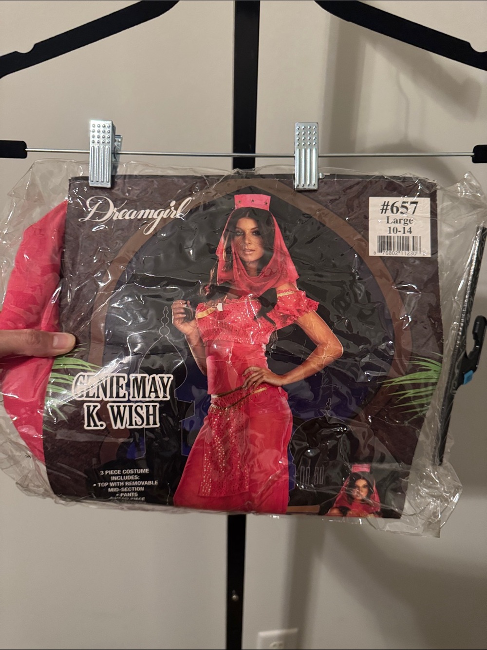 Dreamgirl Genie May K. Wish costume. Size large. New in bag. Bag is damaged